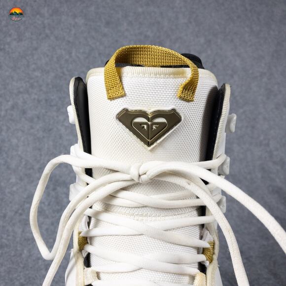 Roxy Snowboard Boots White Gold Track Lace Model Retro Style Women's Size 8.5 - Picture 13 of 16